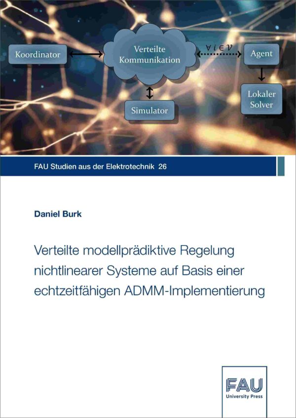 Cover zu Verteilte modellprädiktive Regelung nichtlinearer Systeme auf Basis einer echtzeitfähigen ADMM-Implementierung