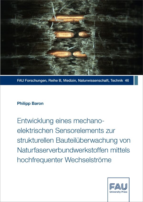 Cover zu Entwicklung eines mechano-elektrischen Sensorelements zur strukturellen Bauteilüberwachung von Naturfaserverbundwerkstoffen mittels hochfrequenter Wechselströme